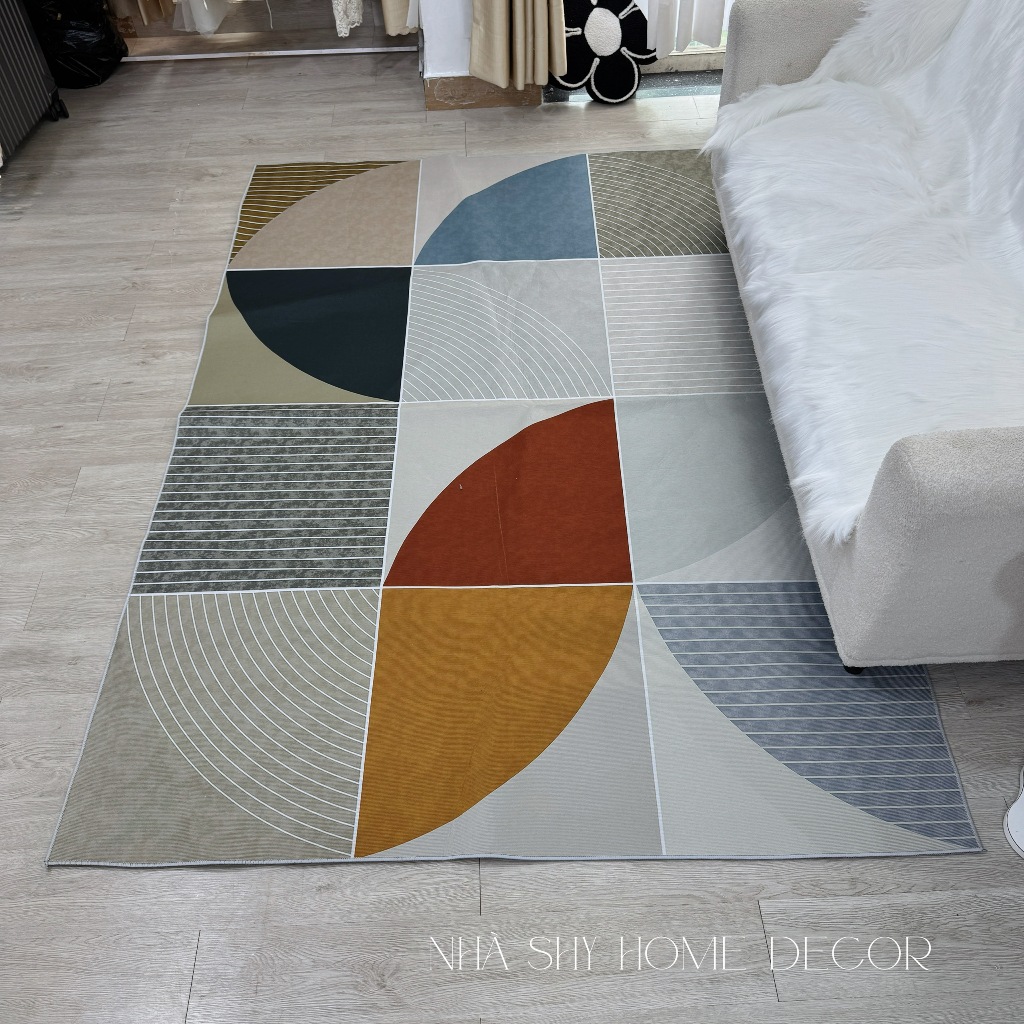 Thảm Lì Bali 5D - Thảm Trải Sàn Cao Cấp - Size 2m3x1m6 - Nhà Shy Home Decor