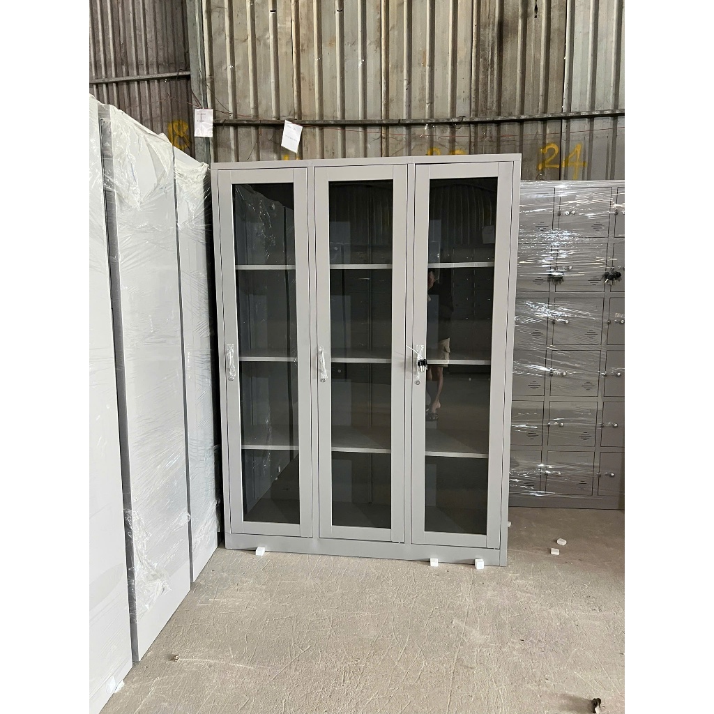 tủ hồ sơ kính trong suốt trưng bày tài liệu công ty