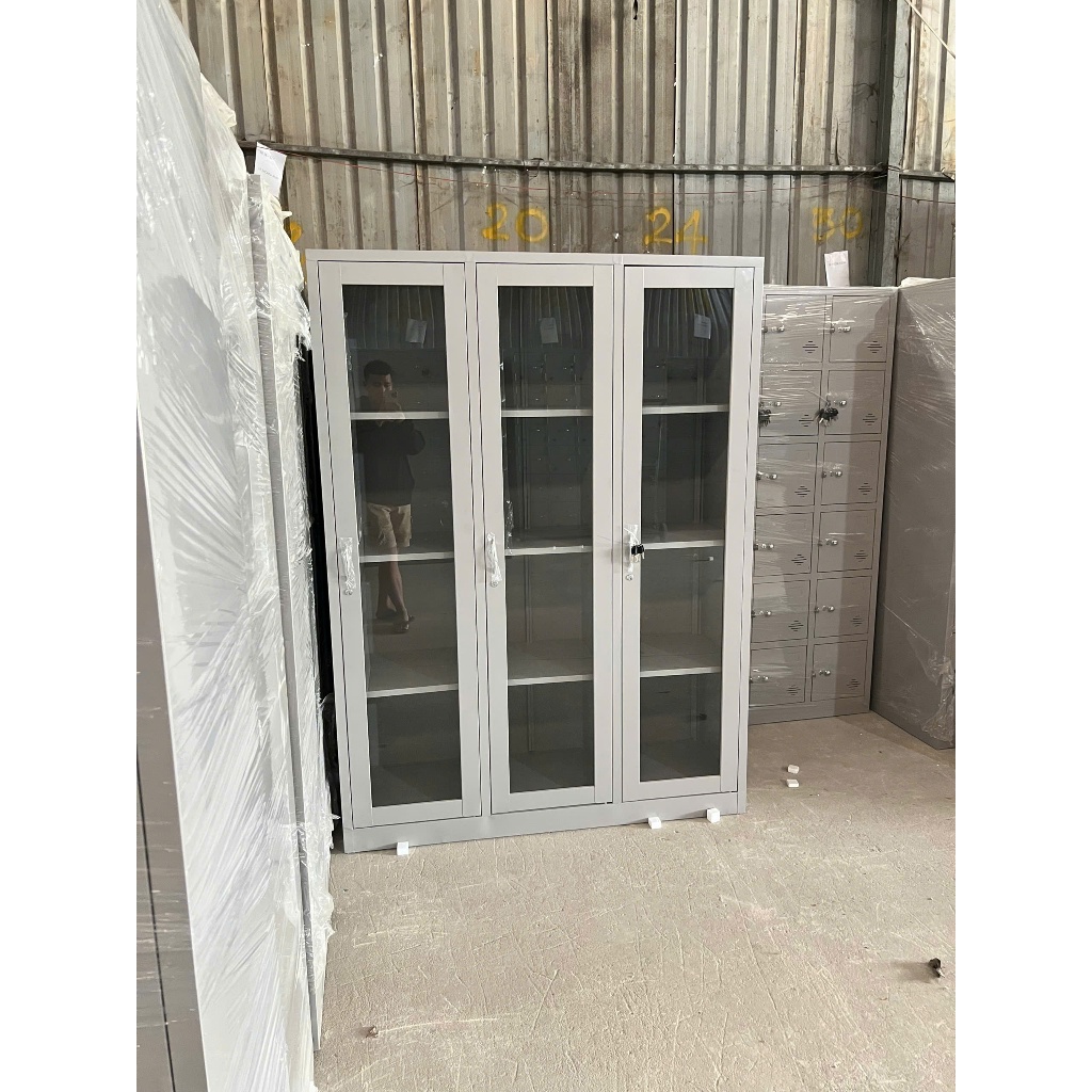 tủ hồ sơ kính trong suốt trưng bày tài liệu công ty