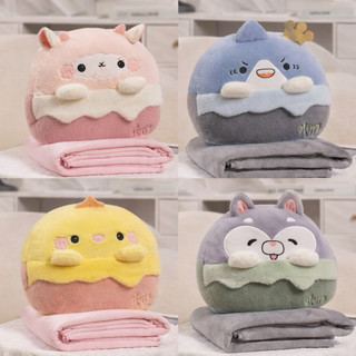 𝐙𝐨𝐥𝐥𝐢🔥 Bộ Gấu bông/Thú nhồi bông có kèm chăn/mền bên trong dòng miniso💥Gấu bông nhập khẩu
