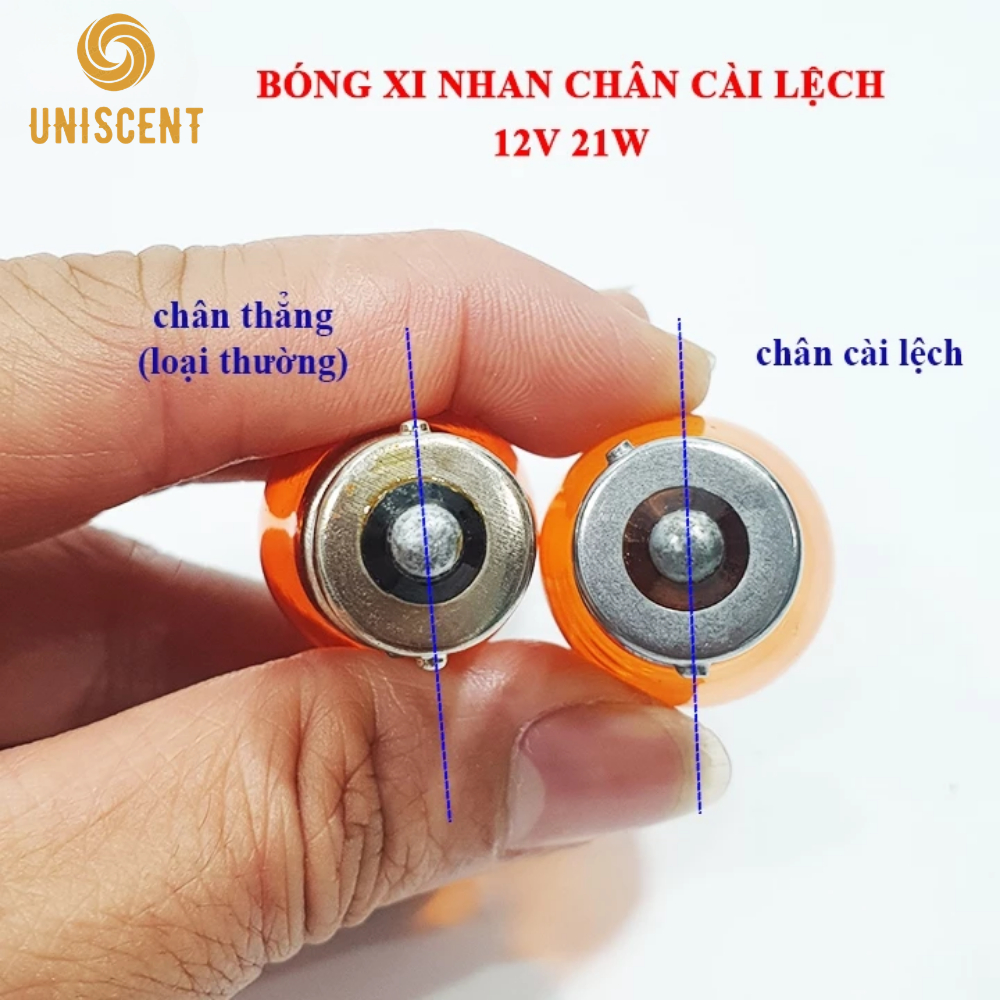 Bóng Đèn Xi Nhan Chân Lệch 150°/ Đèn Tín Hiệu 1 Tóc S25-BAU15S/ PY21W/ 7507/ 1156A- BSOZZ Thái Lan
