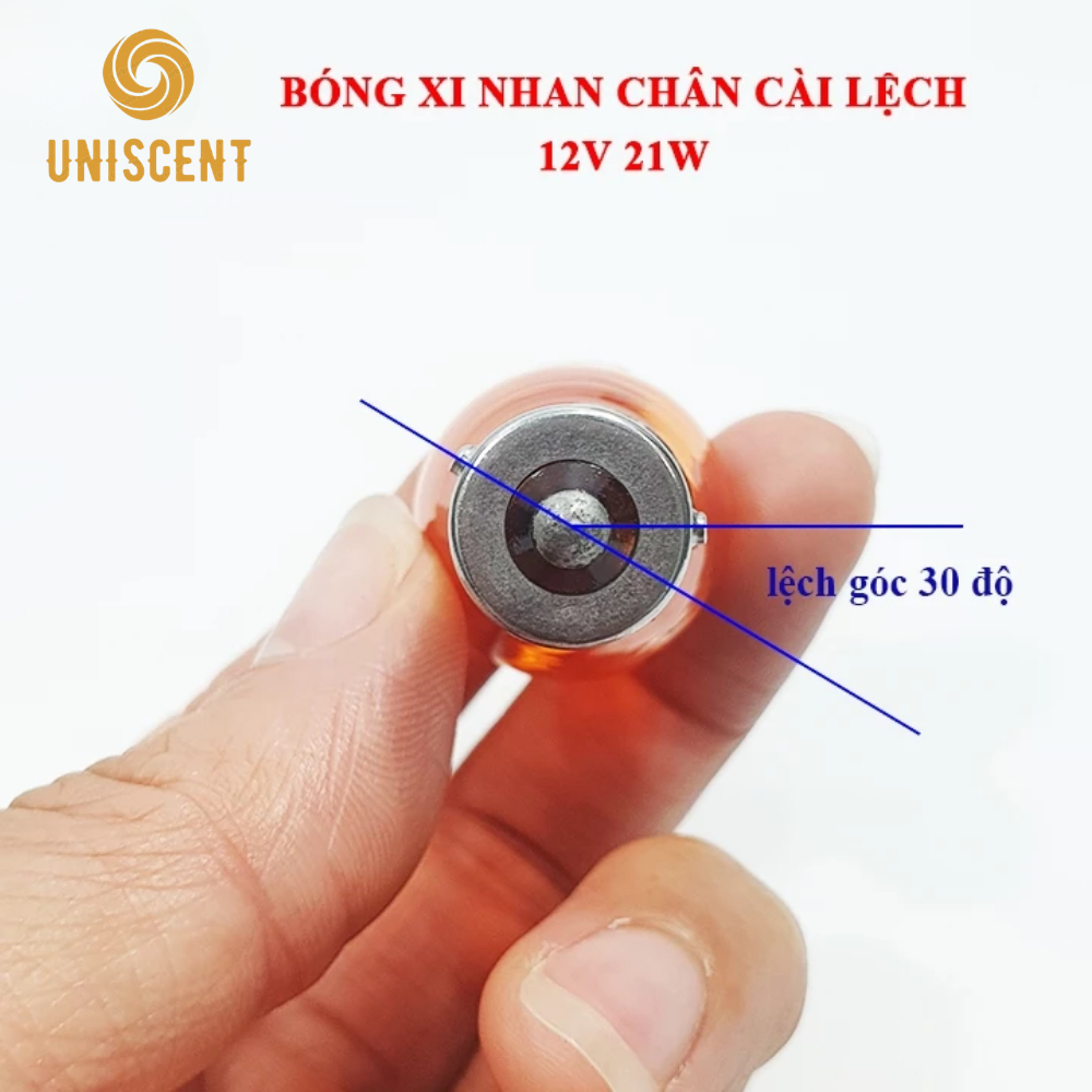 Bóng Đèn Xi Nhan Chân Lệch 150°/ Đèn Tín Hiệu 1 Tóc S25-BAU15S/ PY21W/ 7507/ 1156A- BSOZZ Thái Lan