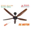 Quạt Trần,Quạt Trần Phòng Khách(Cao Cấp) 5 Cánh ASIA QT-15 40W,Động Cơ DC 5 cấp độ gió,Cánh Nhựa ABS,BH 24T