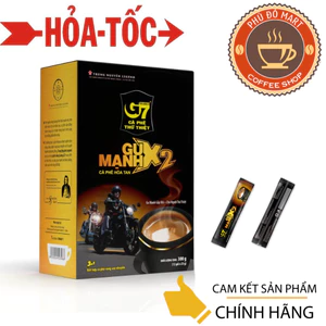 Cà Phê Sữa Hòa Tan G7 X2 Gu mạnh 3in1 Trung Nguyên - Hộp 12 Gói