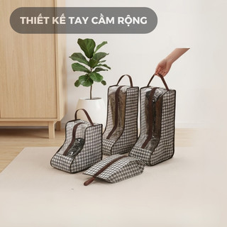 Túi đựng giày boot HomieTech chống thấm nước có quai xách, túi bảo quản giày boot chống ẩm mốc, bụi bẩn, côn trùng