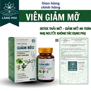Viên Giảm Mỡ (Tiêu mỡ Giảm cân) - Làng Mai - Detox thải mỡ bụng, đùi giúp nhẹ người, điều chỉnh cân nặng.