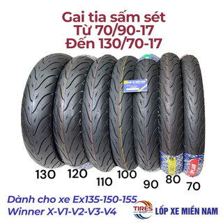 Lốp Xe Exciter - WINNER tất cả các đời Không Ruột DPLUS tia sấm set chất lượng cao