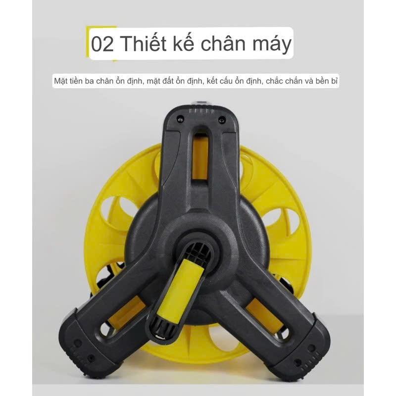 Bộ vòi tưới cây, rửa xe ROLO MY NHAN chiều dài từ 10m đến 35m, vòi nhiều chế độ phun, dây 04 lớp bao gồm rulo cuốn dây
