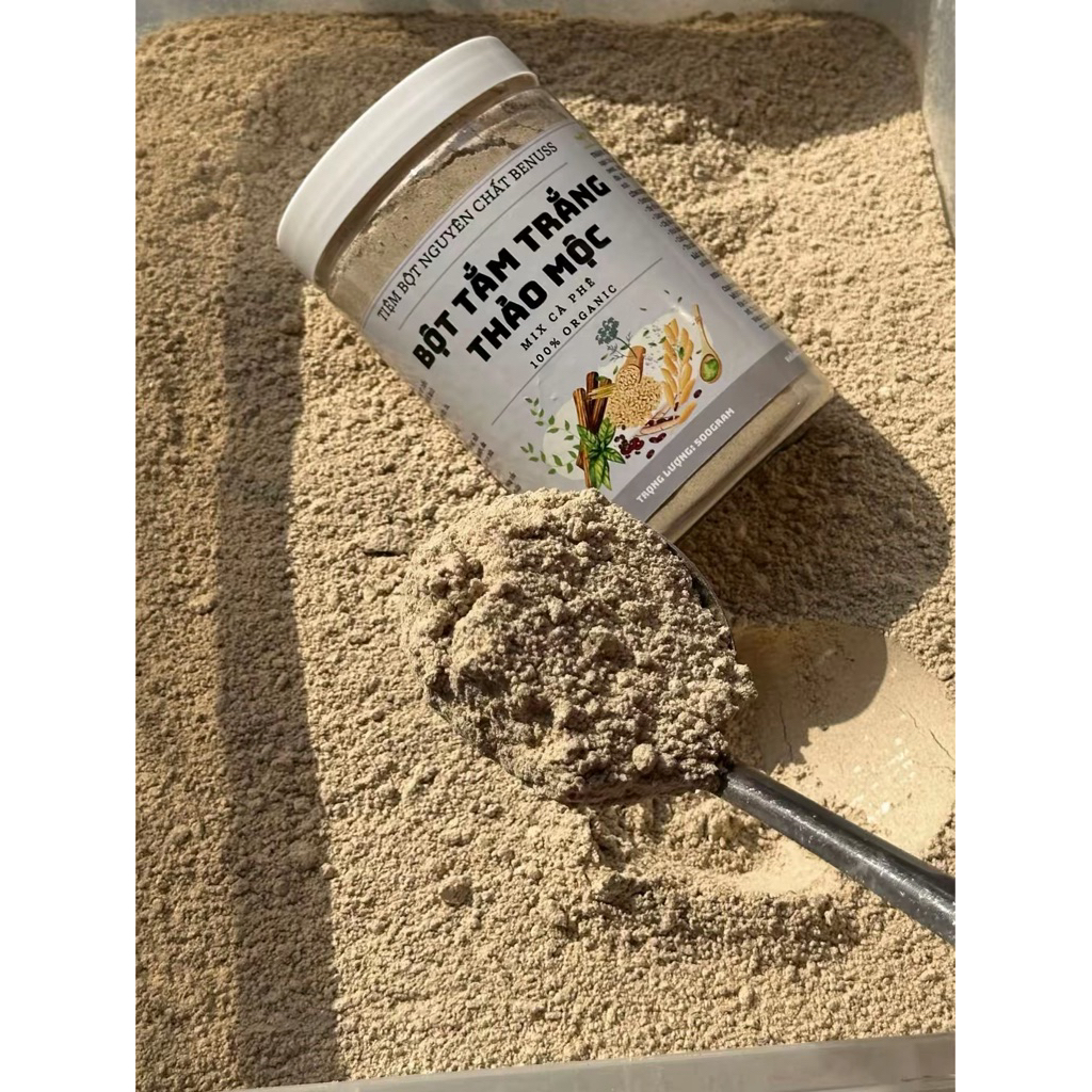 Bột Tắm Trắng Thảo Mộc Cà Phê Benuss 500gram