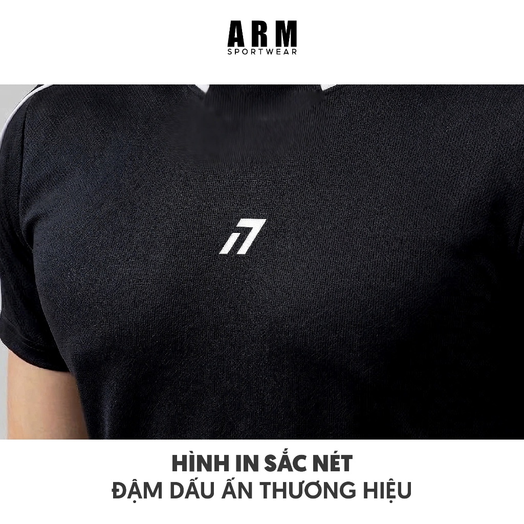 Áo Thun Nam Thể Thao Pickleball ARM STRIKE SHOT TEE thoáng khí, nhanh khô vận động thoải mái