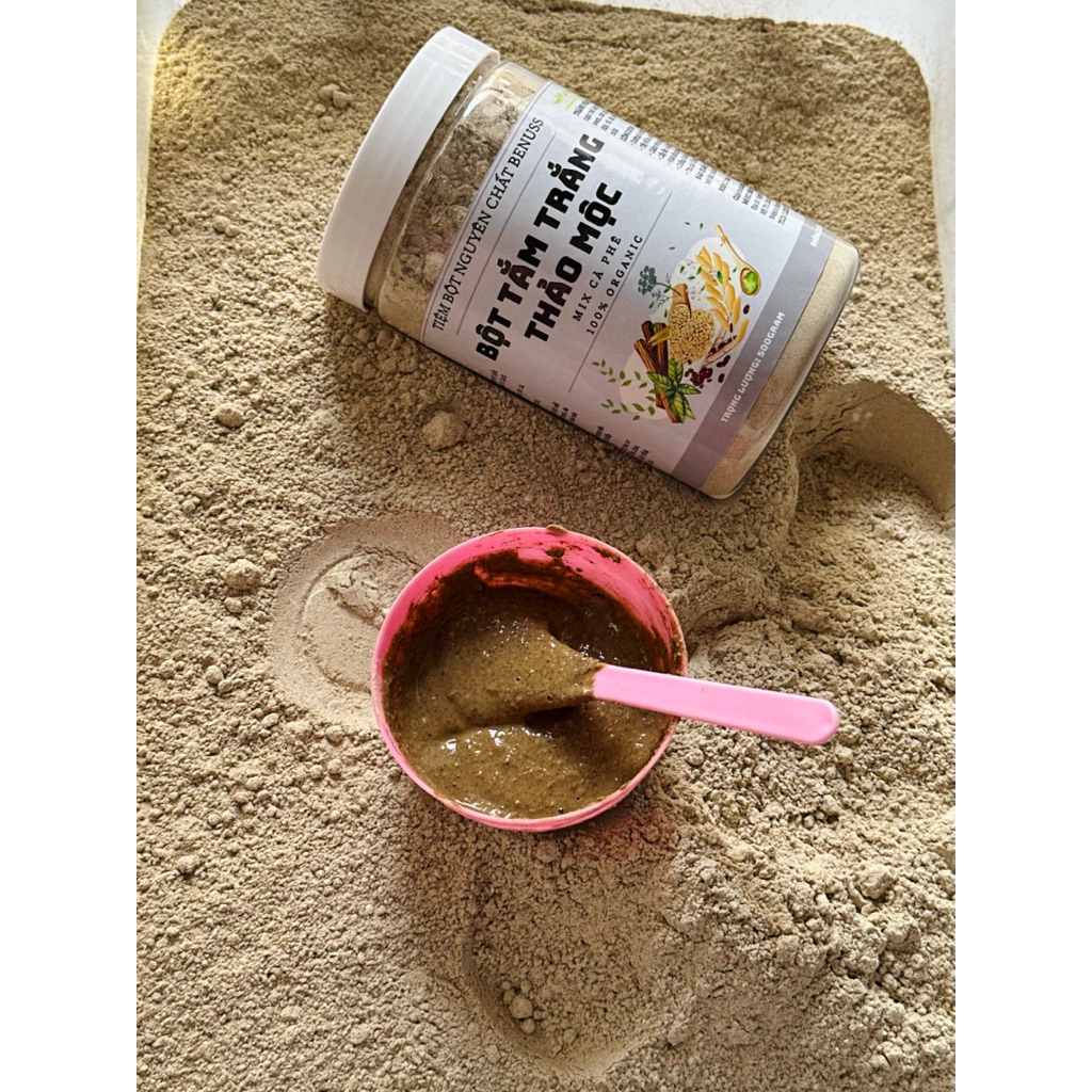 Bột Tắm Trắng Thảo Mộc Cà Phê Benuss 500gram