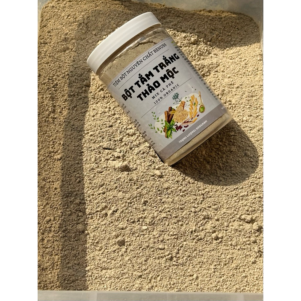 Bột Tắm Trắng Thảo Mộc Cà Phê Benuss 500gram