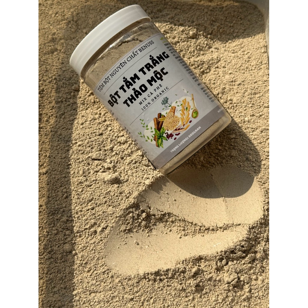 Bột Tắm Trắng Thảo Mộc Cà Phê Benuss 500gram