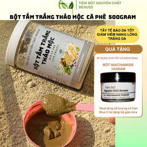 Bột Tắm Trắng Thảo Mộc Cà Phê Benuss 500gram