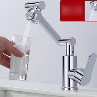 Vòi rửa bát gắn tường 1 dây lạnh bóng xoay 720 thuận tiện sử dụng, rễ ràng lắp đặt