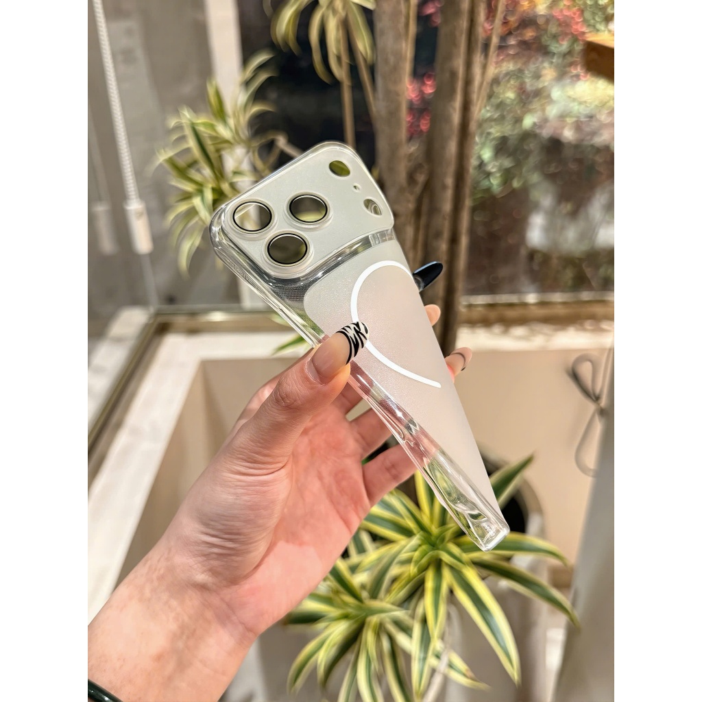 (U-4)Ốp nhám dẻo UltraThin siêu mỏng Bảo vệ camera Chống vân tay Sạc không dây dành cho iphone 17/16/15/14/13/12/pro/max