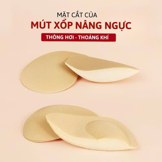 Miếng dán độn ngực VANVENE AD10, miếng lót rời silicon hình tam giác nâng ngực 3cm