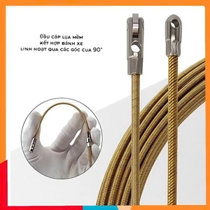 Dây mồi Vàng luồn điện 4mm, 3 lõi có bánh xe, chống xoắn, dễ dùng cho thợ FREE SHIP