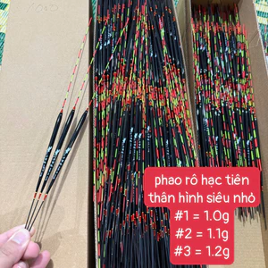 Phao rô diếc Hạc Tiên tải chì 1.0g 1.1g 1.2g thân nhỏ thon tín hiệu nhạy khi cá đớp mồi