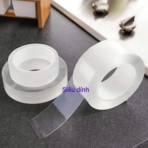 Băng dính trong 2 mặt siêu dính, băng dính 2 mặt, băng dinh trong suốt FREE SHIP
