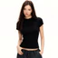 Áo thun Baby Tee Siêu Ôm body, thun tăm lạnh chất co dãn 4 chiều thấm hút tốt.