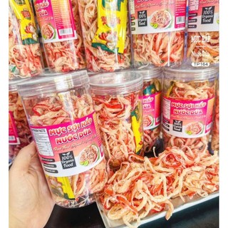 250gr Ăn vặt ngon Khô mix 3 vị gồm khô gà lá chanh,khô heo cháy tỏi và khô mực hấp nước dừa,có kèm tương ớt.