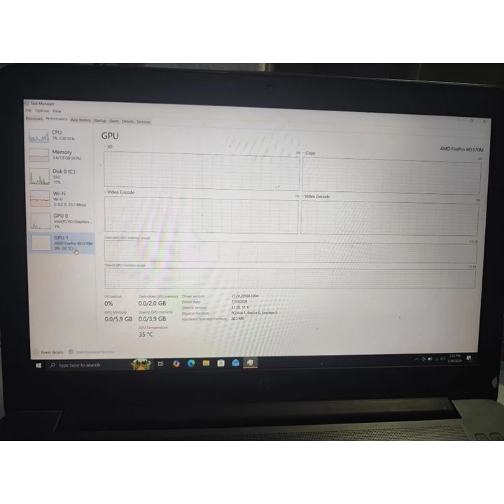 Laptop cũ Hp Zbook 15G3 i7 6820hq vga m1000m