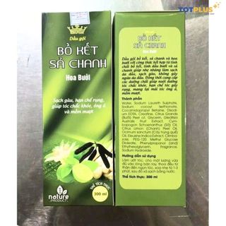 Dầu Gội Bồ Kết Sả Chanh Hoa Bưởi Kingphar – Giảm Gàu, Hạn Chế Rụng Tóc, Giúp Tóc Mềm Mượt Tự Nhiên