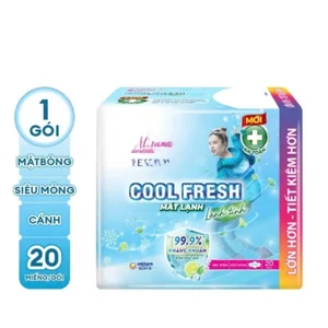 Băng vệ sinh Diana Sensi Cool Fresh siêu mỏng cánh/không cánh gói 8 miếng/20 miếng