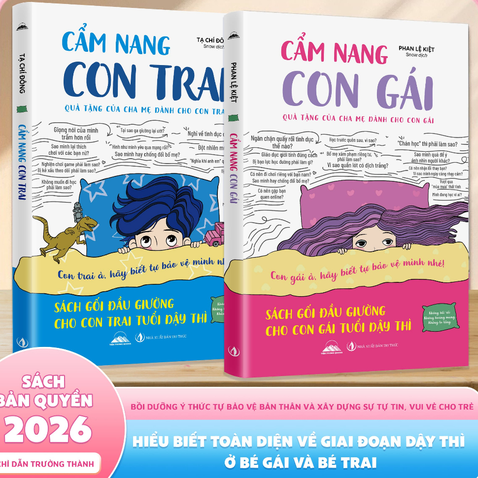 Cẩm Nang Con Trai & Cẩm Nang Con Gái: Sách Gối Đầu Giường Dành Cho Con Trai – Con Gái Tuổi Dậy Thì