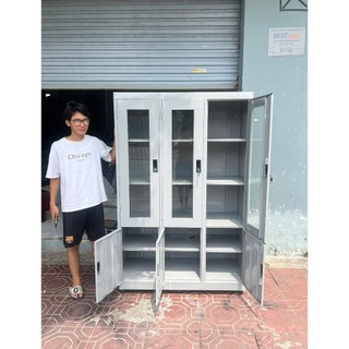 tủ hồ sơ kính 3 cánh đựng tài liệu...
