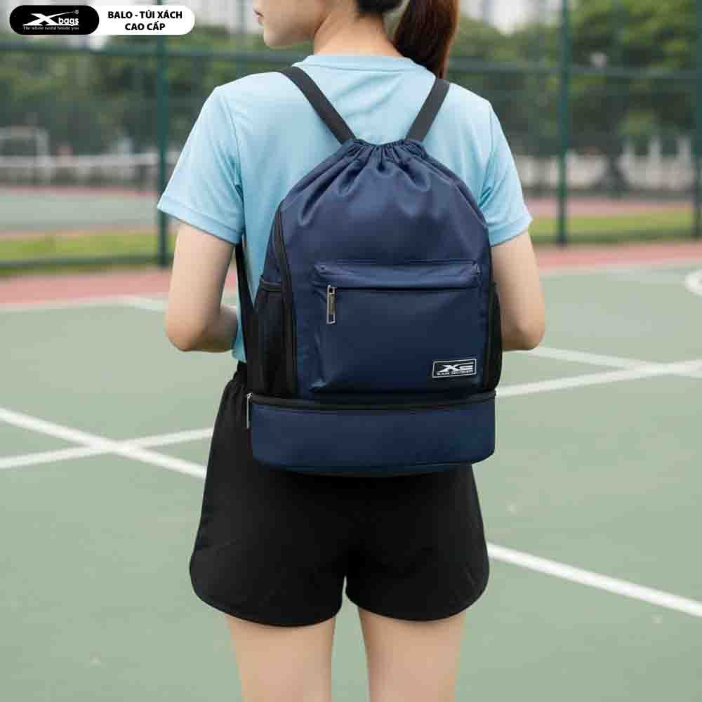 Balo Dây Rút Thể Thao Chống Thấm Nước, Có Ngăn Đựng Giày Xbags Wisdom XB 6005 Gọn Nhẹ Cá Tính!