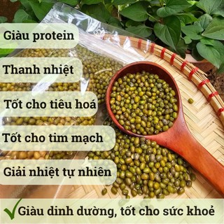 [500Gr] Đậu Xanh Nguyên Hạt Hữu Cơ Hồn Quảng -  Đỗ Xanh Quê Nấu Chè, Làm Giá, Sữa Hạt