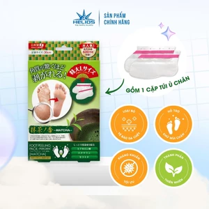 Túi ủ tẩy tế bào chết da chân kháng khuẩn, khử mùi, dưỡng ẩm PERORIN Nhật Bản hương Matcha hộp 1 túi