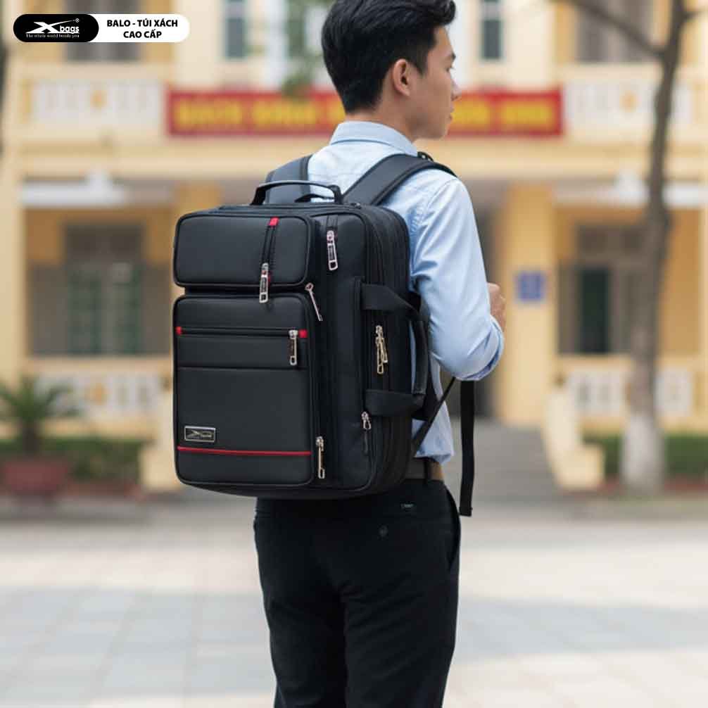 Cặp Đa Năng Có Quai Balo Xbags Pride XB 4102 Màu Đen – Chống Nước, Nhiều Ngăn, Đựng Laptop 17 Inch!