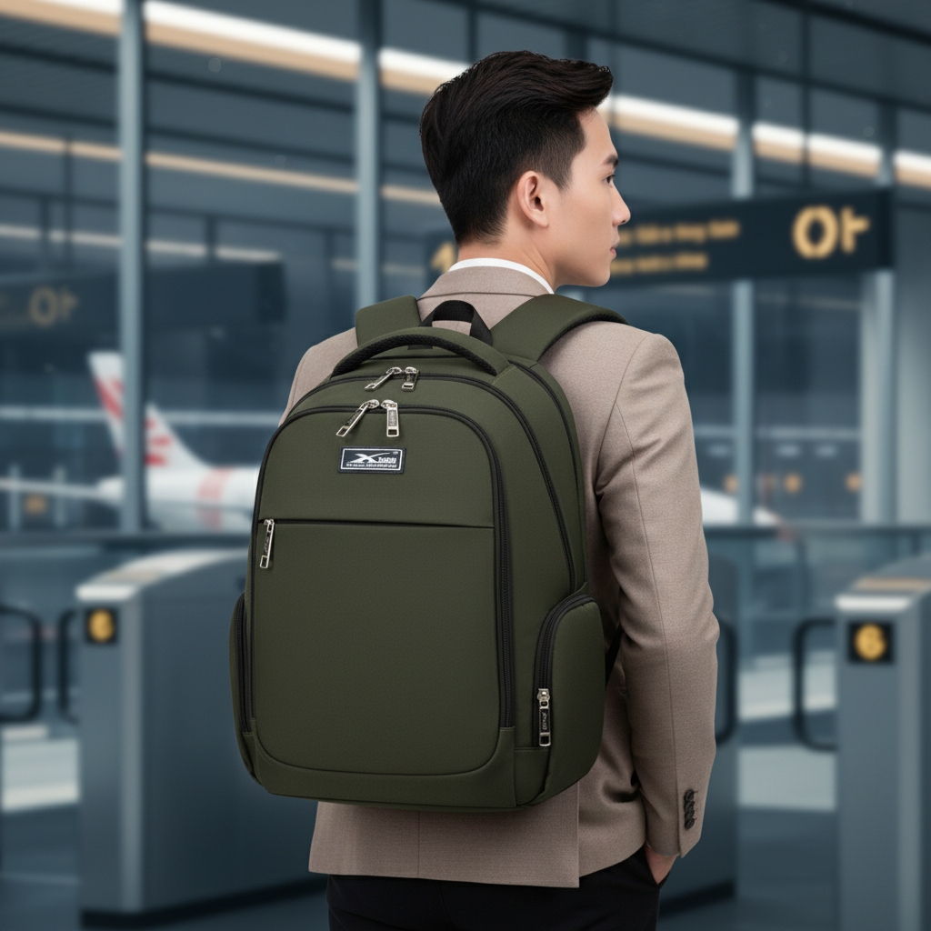 Balo Du Lịch Loại Lớn Nhiều Ngăn Xbags Travel Xb 1001, Đựng Laptop 17 Inch, Chống Thấm, Cao Cấp Sang Trọng!