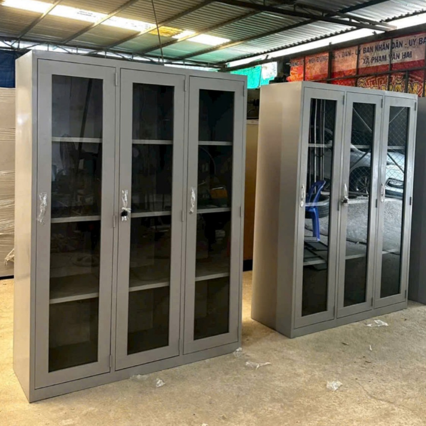 tủ hồ sơ kính trong suốt trưng bày tài liệu công ty