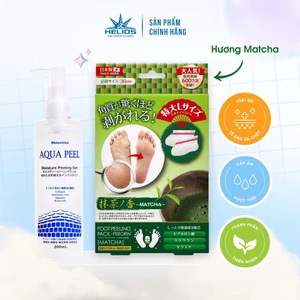 Combo chăm sóc da AQUA PEEL 200ML + FOOT PEELING PACK - PERORIN (MATCHA) (Hộp 1 túi)