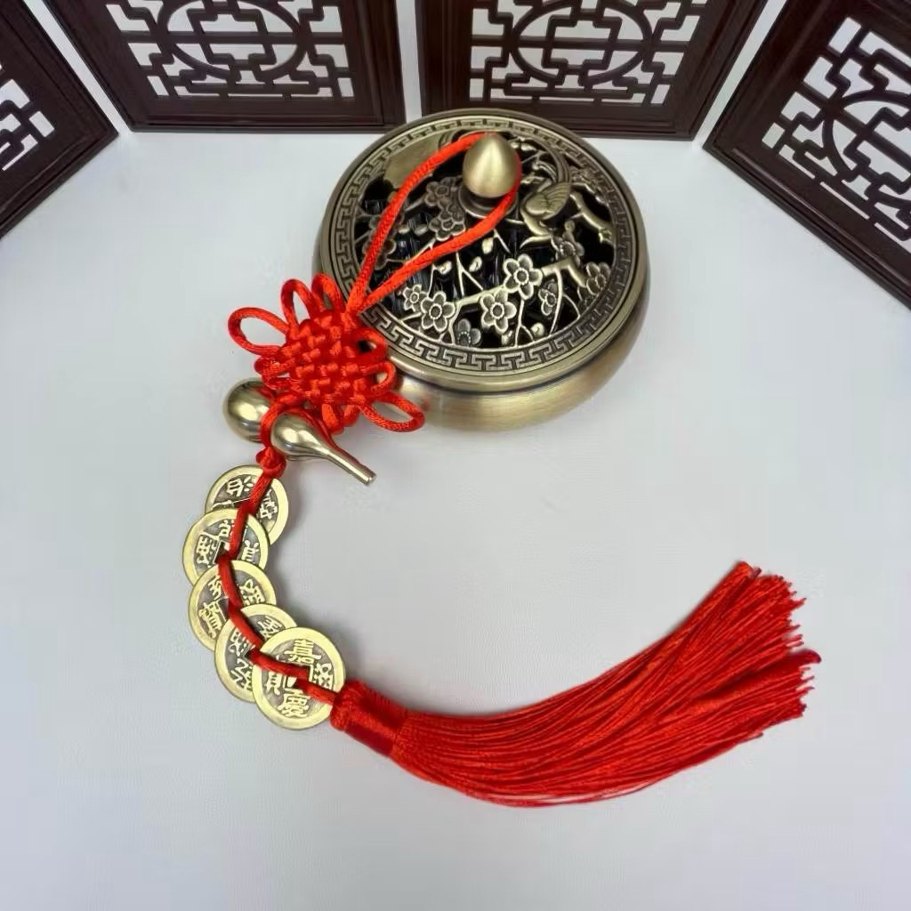 Dây Xu Ngũ Đế Hồ Lô Treo Phong Thuỷ May mắn Bình An, Treo Phòng