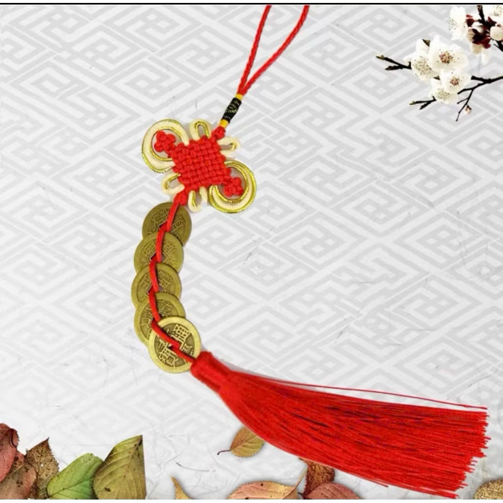 Dây Xu Ngũ Đế Hồ Lô Treo Phong Thuỷ May mắn Bình An, Treo Phòng