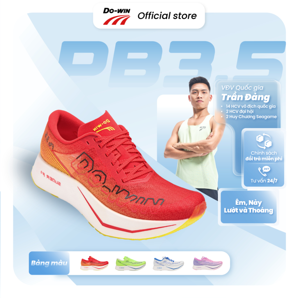 Giày Chạy bộ Do-win PB3.5 - FULL CARBON BỨT TỐC MẠNH MẼ PHÙ HỢP CHO CẢ NAM VÀ NỮ