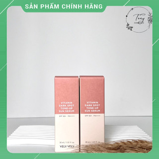 Serum Chống Nắng Vely Vely Nâng Tone Vitamin Dark Spot Tone Up Sun Serum SPF50+ PA++++ 30ml