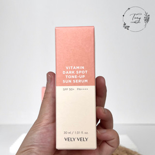 Serum Chống Nắng Vely Vely Nâng Tone Vitamin Dark Spot Tone Up Sun Serum SPF50+ PA++++ 30ml