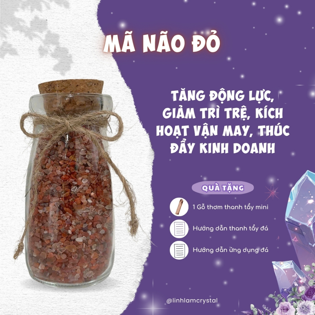 Lọ đá thạch anh chiêu tài lộc, thu hút may mắn, hanh thông sự nghiệp - Lọ đá vượng khí cao 100ml