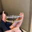 Vòng tay chữ cái và hoa đính đá zircon cao cấp, thời trang và tinh tế, phụ kiện sang trọng cho nữ