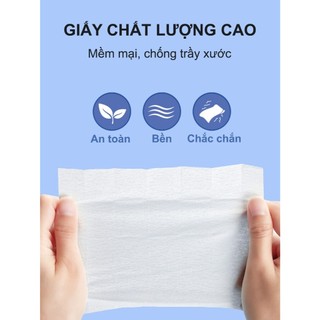 Hộp 100 khăn lau kính mắt kính cận, giấy lau kính nano chống sương mờ vân tay, bụi bẩn tiện lợi HomieTech