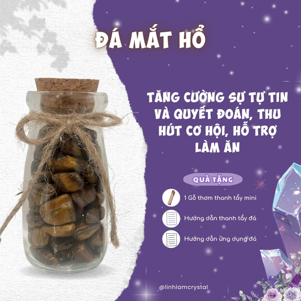 Lọ đá thạch anh chiêu tài lộc, thu hút may mắn, hanh thông sự nghiệp - Lọ đá vượng khí cao 100ml