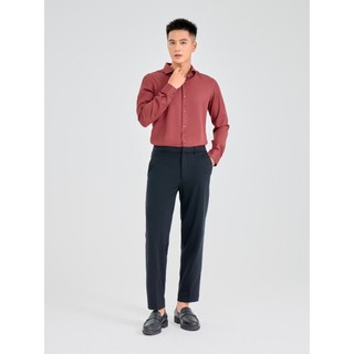 [SALE OFF] Áo sơ mi nam YODY dài tay phối cổ mềm mại, co giãn dáng slim fit SMM7033