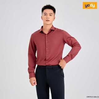 [SALE OFF] Áo sơ mi nam YODY dài tay phối cổ mềm mại, co giãn dáng slim fit SMM7033