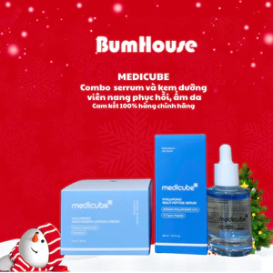 COMBO Tinh Chất Dưỡng Ẩm Medicube Hyaluronic Multi Peptide 30ml & Kem Dưỡng Hyaluronic Moisturizing Capsule Cream 55g